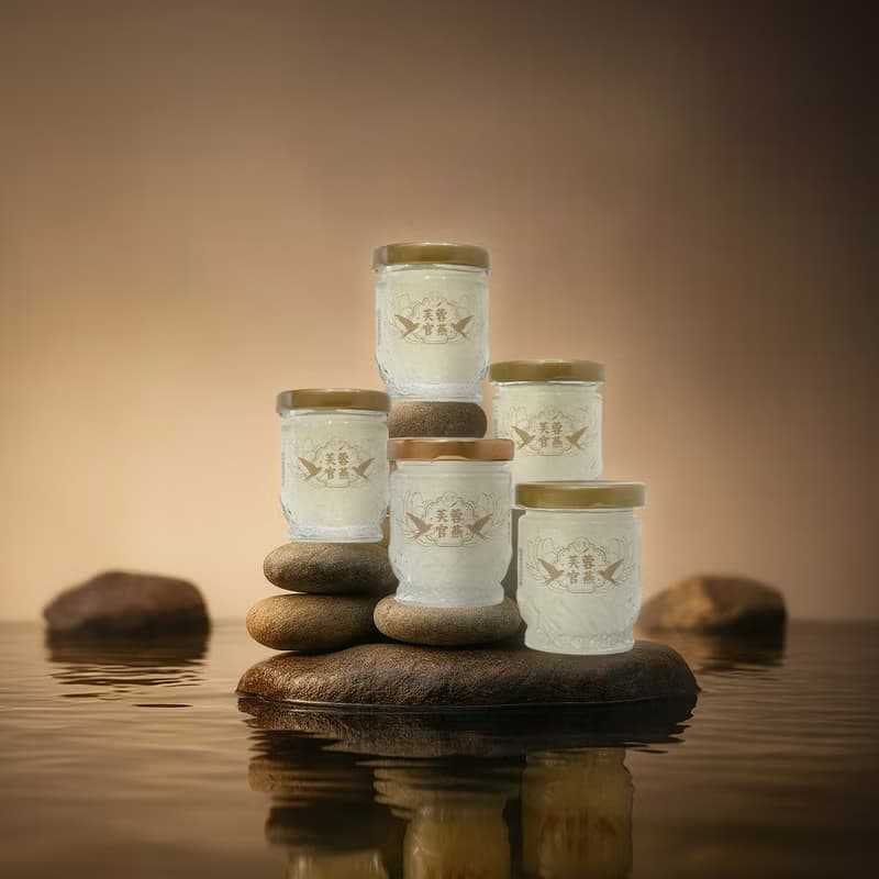 【新品上市】芙蓉官燕即食燕窩(50g/瓶)2入禮盒/8入組 | 清爽脆嫩