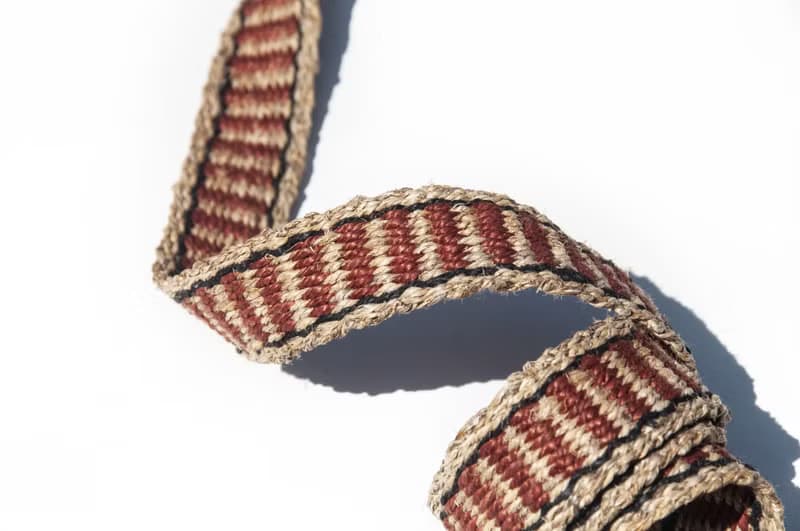 聖誕節男朋友禮物編織棉麻腰帶/編織法皮帶-非洲撒哈拉沙漠旅行