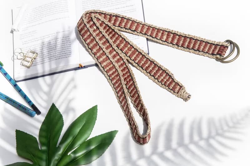 聖誕節男朋友禮物編織棉麻腰帶/編織法皮帶-非洲撒哈拉沙漠旅行