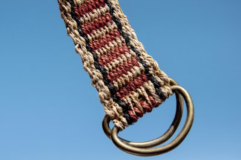 聖誕節男朋友禮物編織棉麻腰帶/編織法皮帶-非洲撒哈拉沙漠旅行