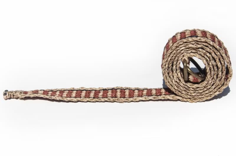 聖誕節男朋友禮物編織棉麻腰帶/編織法皮帶-非洲撒哈拉沙漠旅行