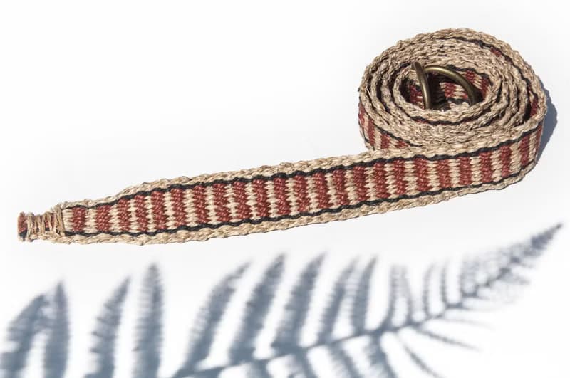 聖誕節男朋友禮物編織棉麻腰帶/編織法皮帶-非洲撒哈拉沙漠旅行