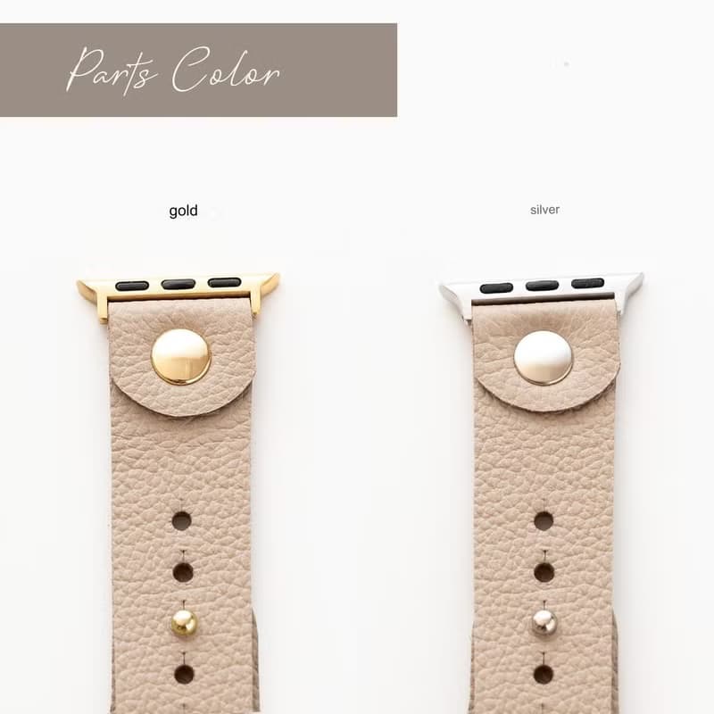 AppleWatch バンド ケース セット【 シュリンクレザー 】 本革 ニッケルフリー シンプル ベルト 時計 アップルウォッチ ギフト HW01K