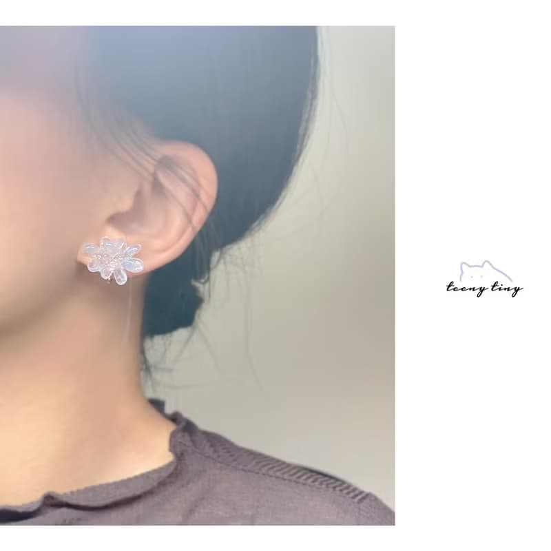TeenyTinyCraft | 花火 • 六色 手工耳環/耳夾