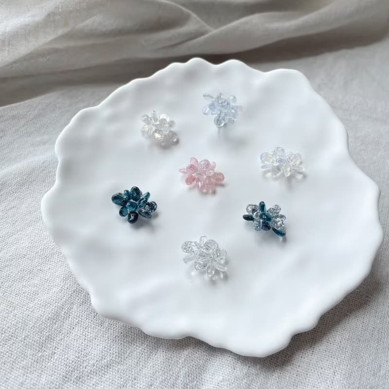 TeenyTinyCraft | 花火 • 六色 手工耳環/耳夾
