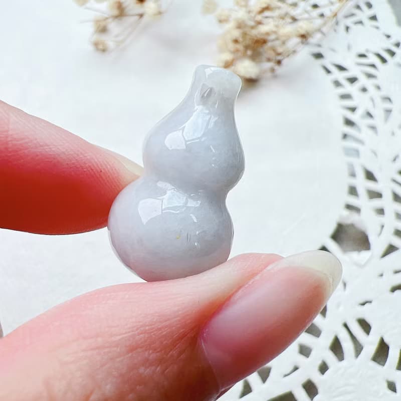 【福祿】白翡翡翠葫蘆 | 天然緬甸A貨翡翠 | 送禮