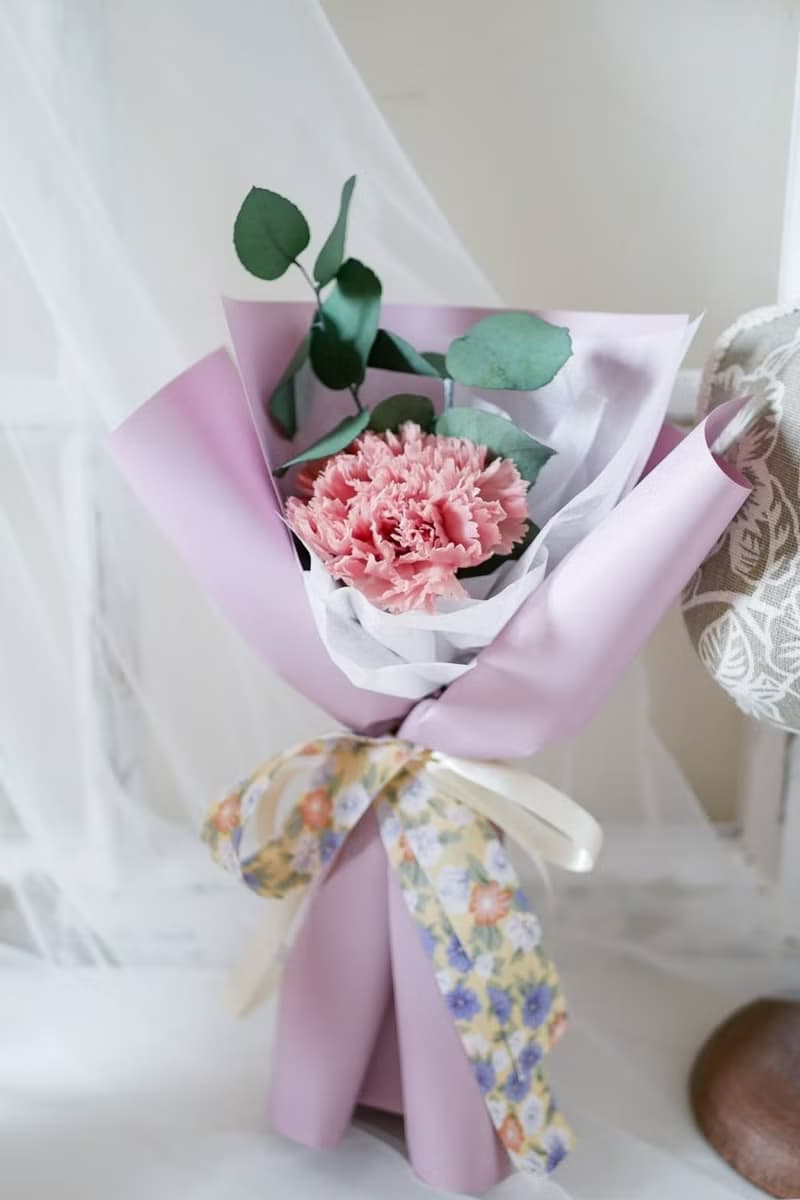 母親節永生花束/單朵康乃馨