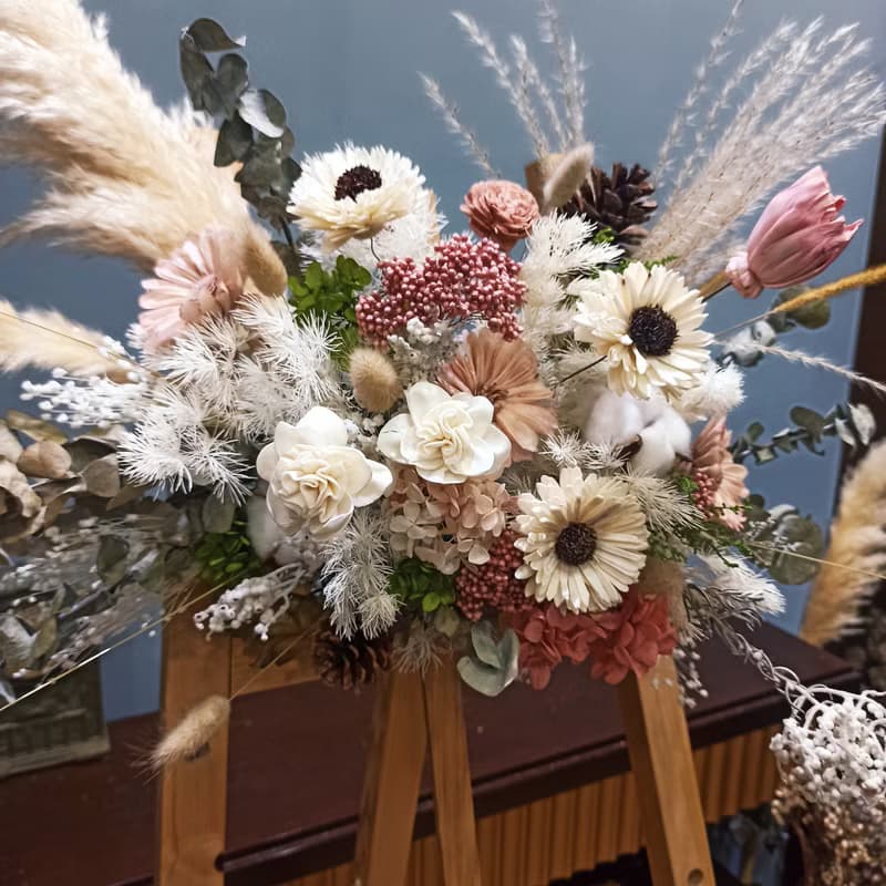 花禮 壁飾 情人節禮物 居家佈置  婚禮佈置 永生花 乾燥花