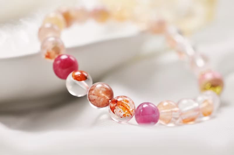 典藏原創 |櫻花瑪瑙/彩膠花/碧璽/阿拉善彩玉/粉晶/碧璽等