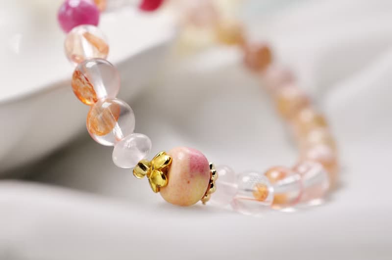 典藏原創 |櫻花瑪瑙/彩膠花/碧璽/阿拉善彩玉/粉晶/碧璽等