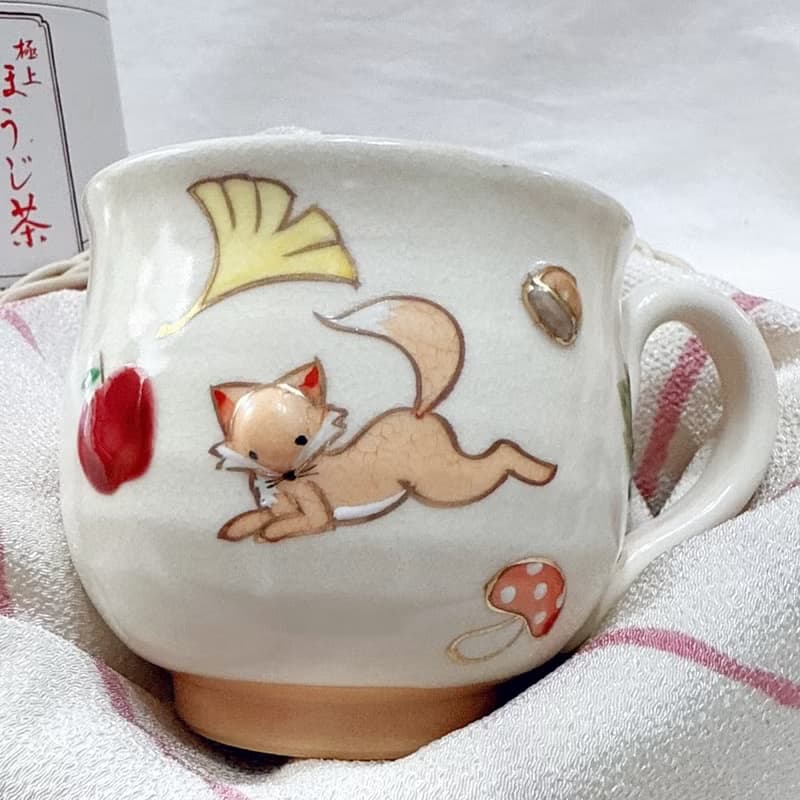 京燒立體馬克杯 - 狐狸(棕色)