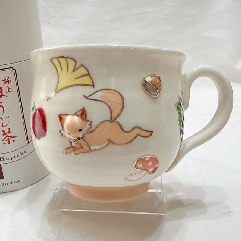 京燒立體馬克杯 - 狐狸(棕色)
