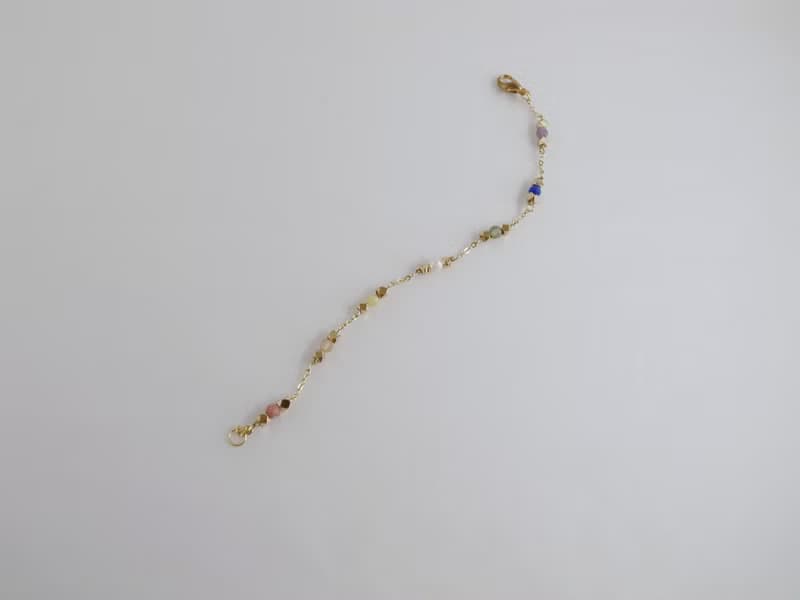 【手鍊】彩虹  14K 包金 注金 珍珠手鍊 物 情人節禮物
