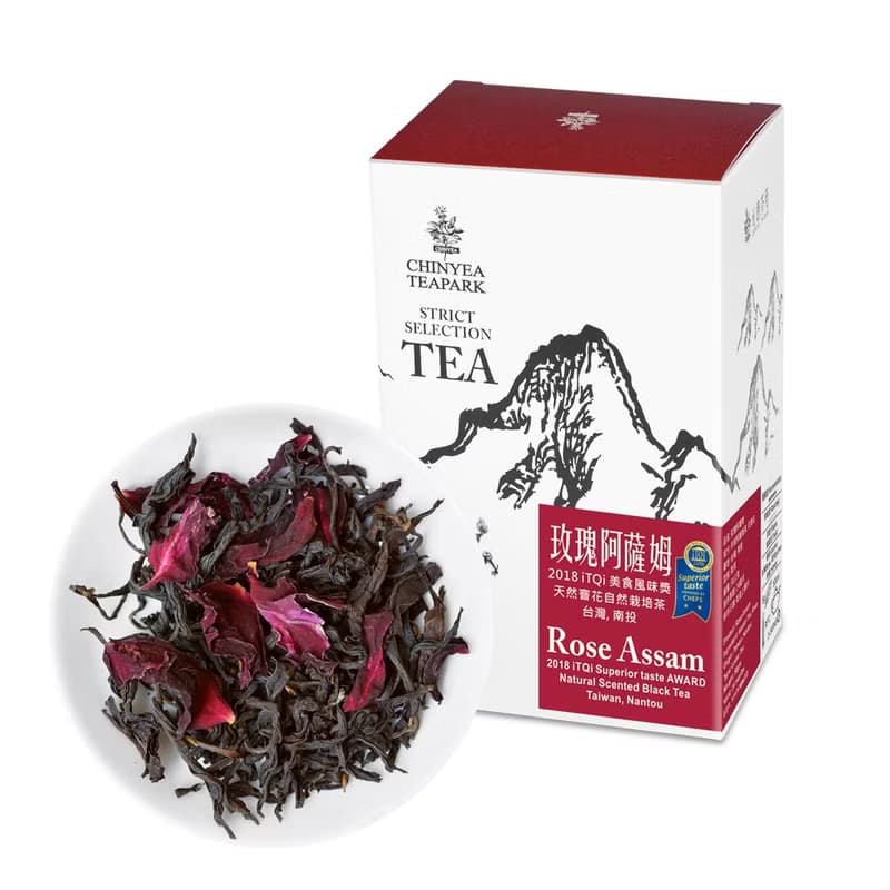 玫瑰阿薩姆紅茶－頂級台灣自然栽培天然窨花手採台茶8號紅茶