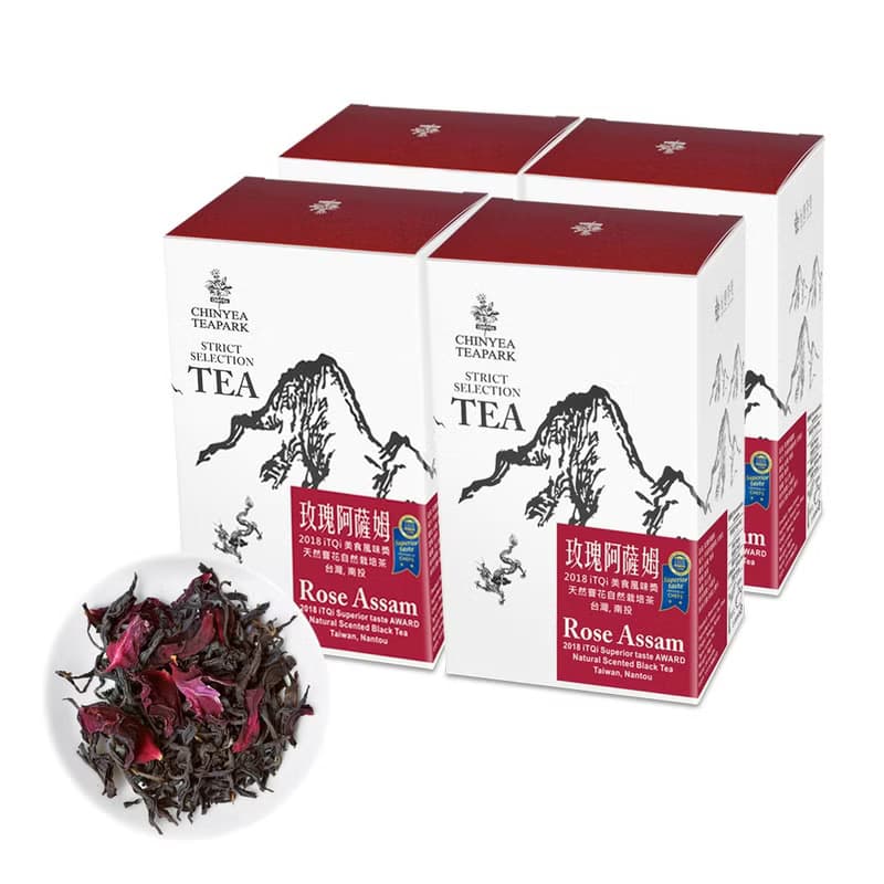 玫瑰阿薩姆紅茶－頂級台灣自然栽培天然窨花手採台茶8號紅茶