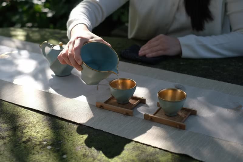 【母親節禮物】陶作坊│懷汝_龍騰雲起典金壺海杯禮盒_粉青