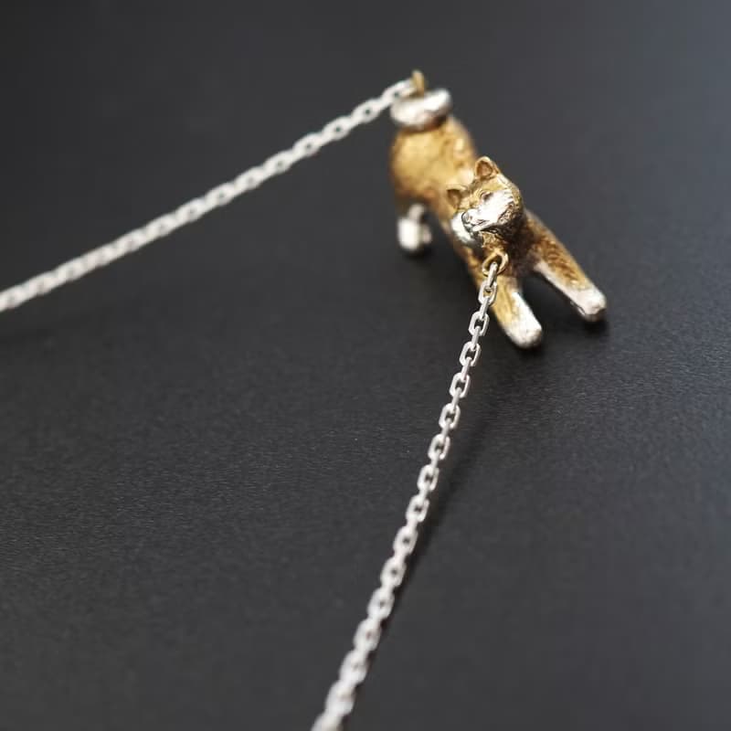 拒否柴犬ペンダント