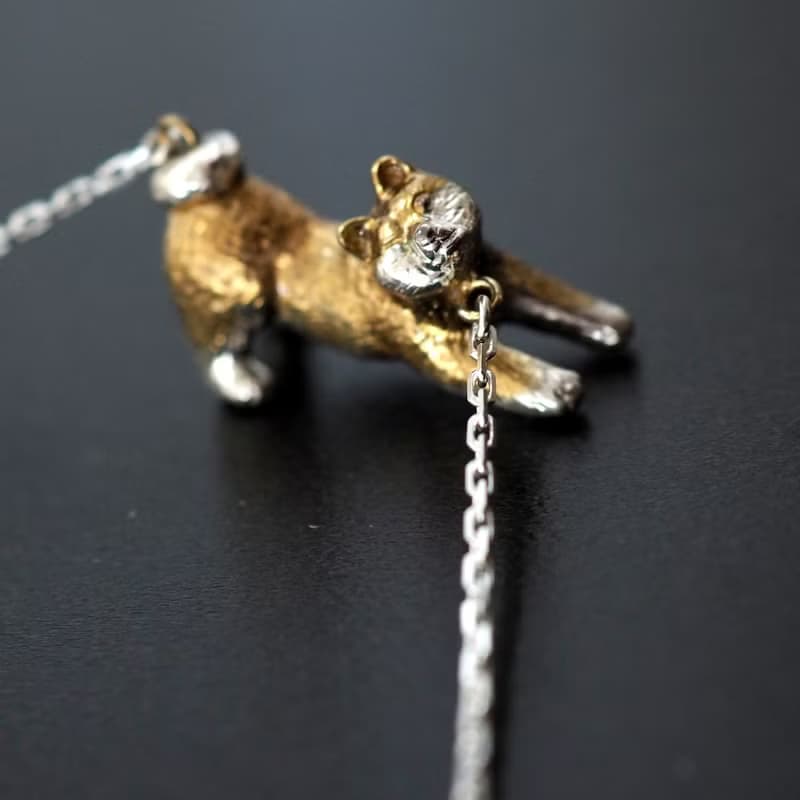 拒否柴犬ペンダント