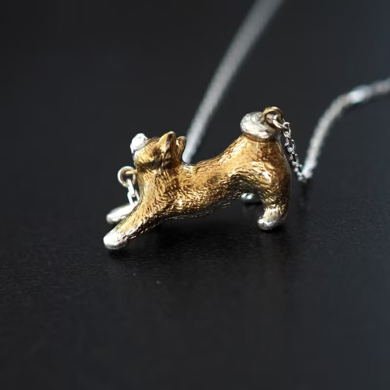 拒否柴犬ペンダント