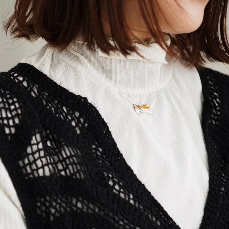 拒否柴犬ペンダント