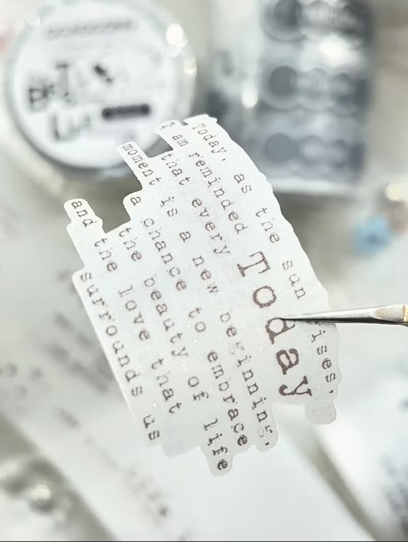 Shadow lettering PET Tap