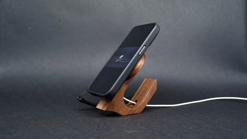 專屬 MagSafe 充電器木製胡桃木收納盒 生日