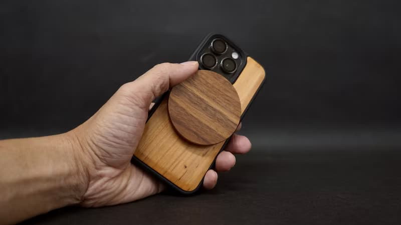 專屬 MagSafe 充電器木製胡桃木收納盒 生日