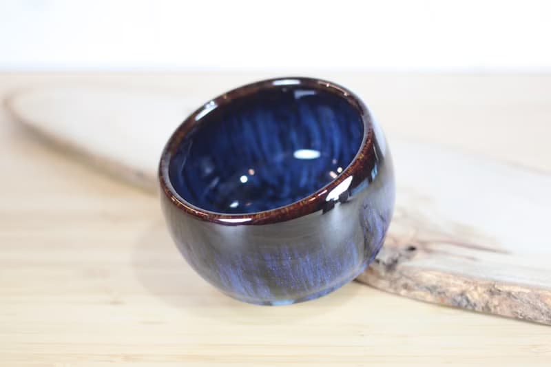 【母親節禮物】150ml 天目釉 手拉坯茶杯 鶯歌名家葉敏祥手作