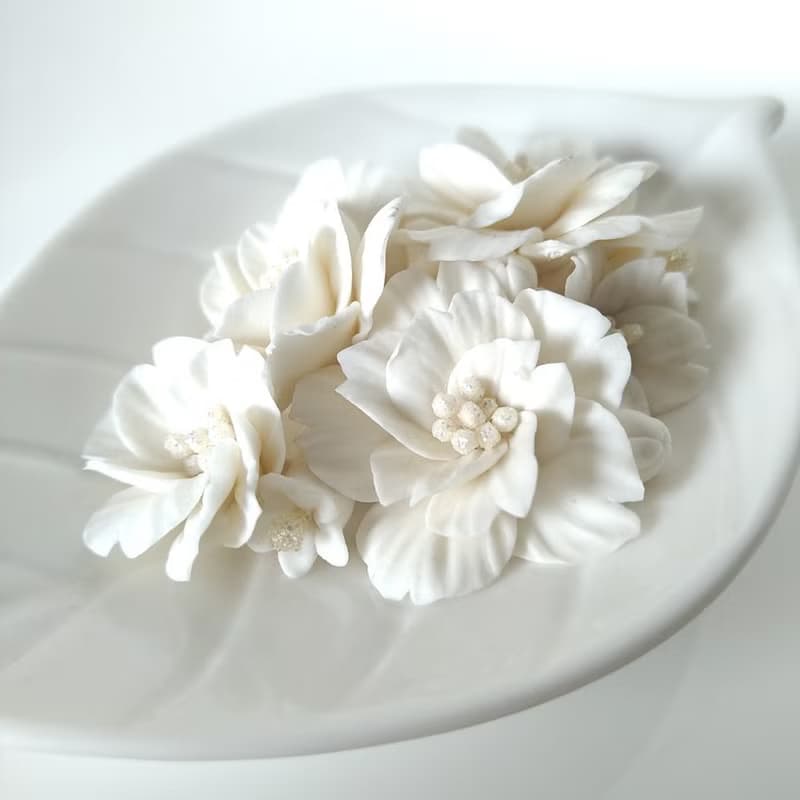 雪白櫻花 ATO15 手工粘土創作 僅此一件