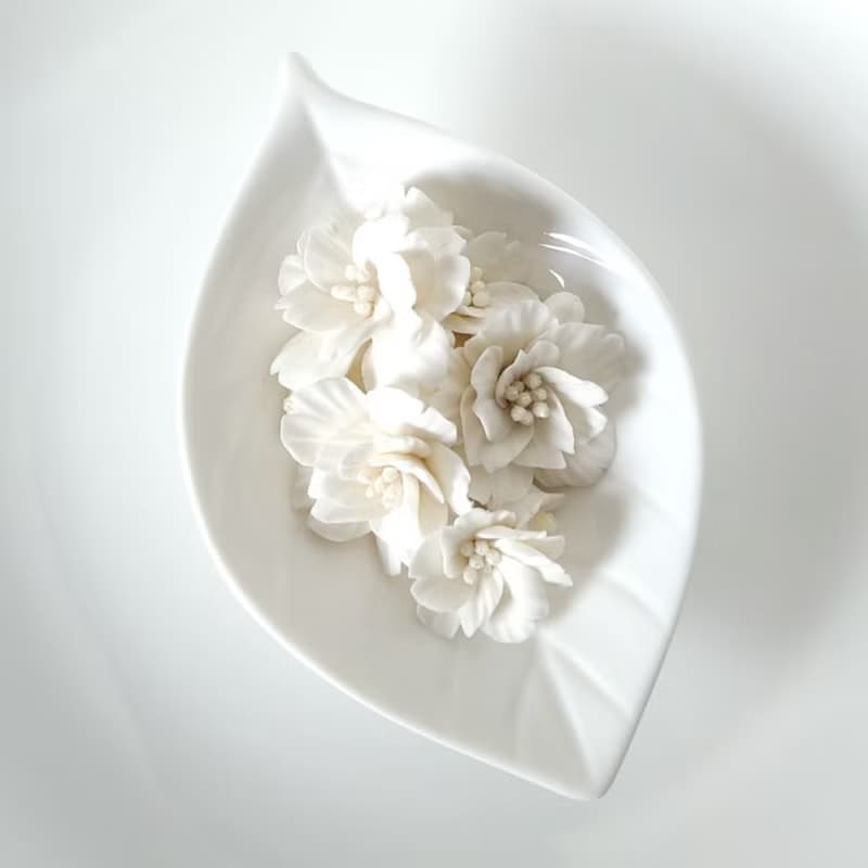 雪白櫻花 ATO15 手工粘土創作 僅此一件