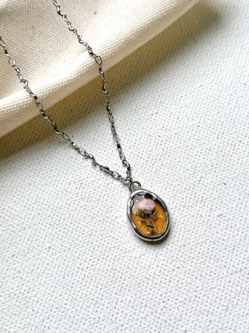 復古花卉系列 牡丹 手鍊/項鍊