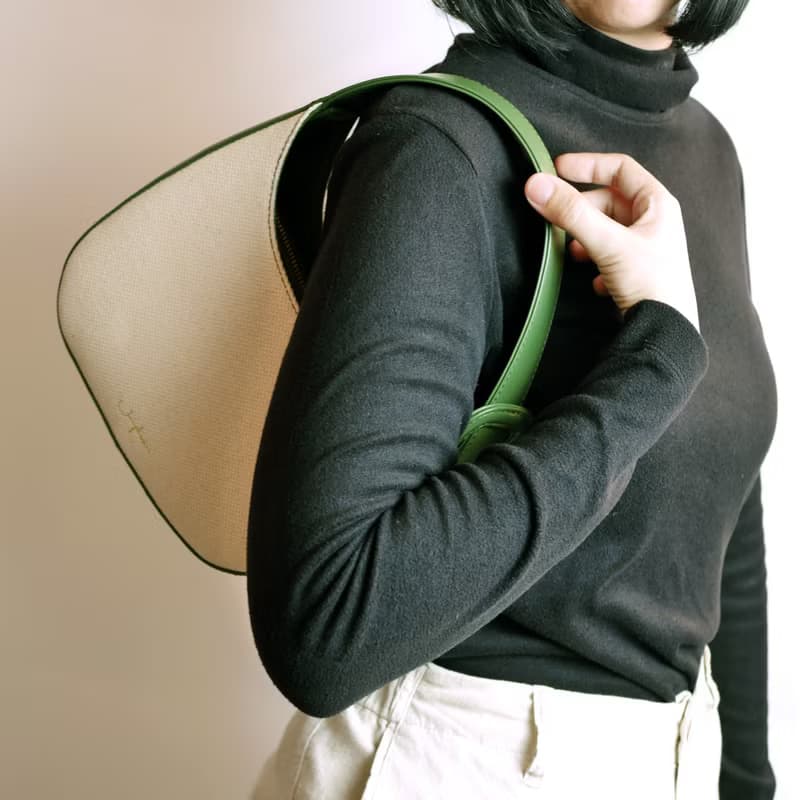 半月包 KissMe Shoulder Bag - Matcha Green