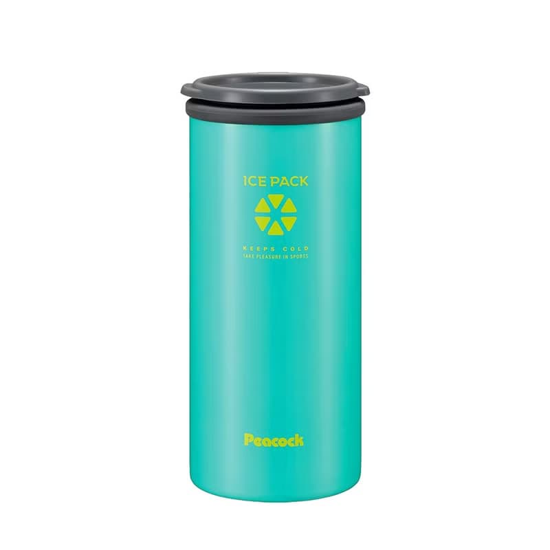 【孔雀Peacock】500ml 不鏽鋼杯保冰杯+保冰敷袋 戶外專用-孔雀綠