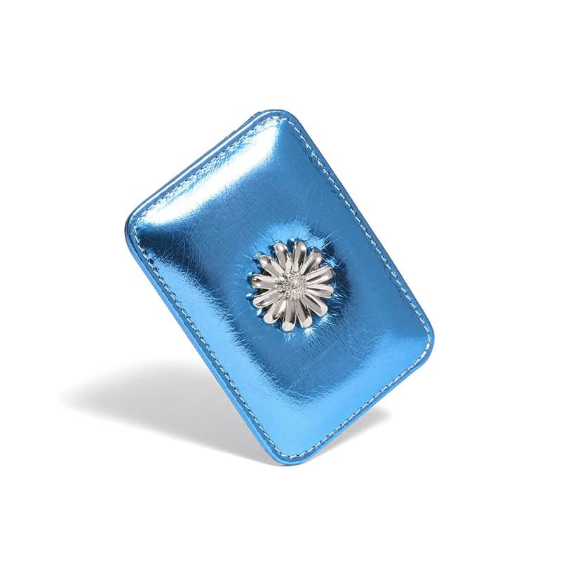 Daisy Slim Mini Transportation Card Wallet shine blue