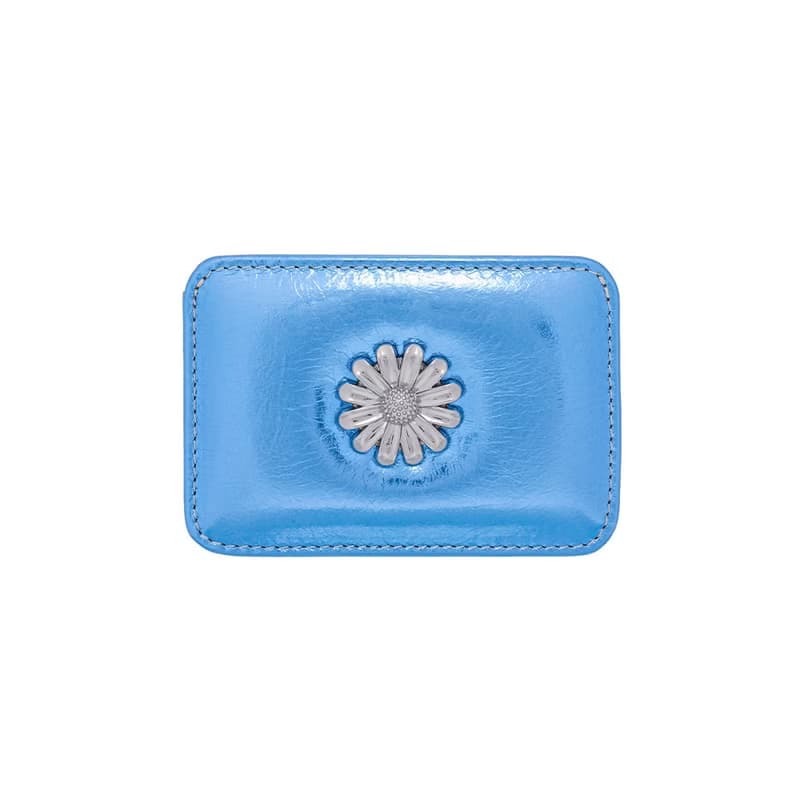 Daisy Slim Mini Transportation Card Wallet shine blue
