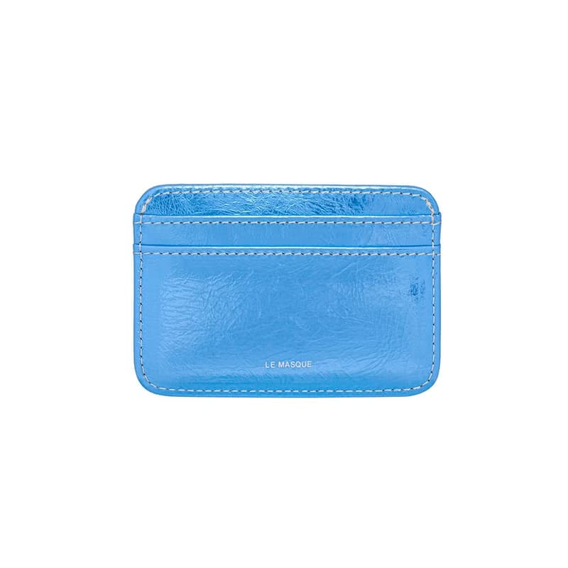Daisy Slim Mini Transportation Card Wallet shine blue