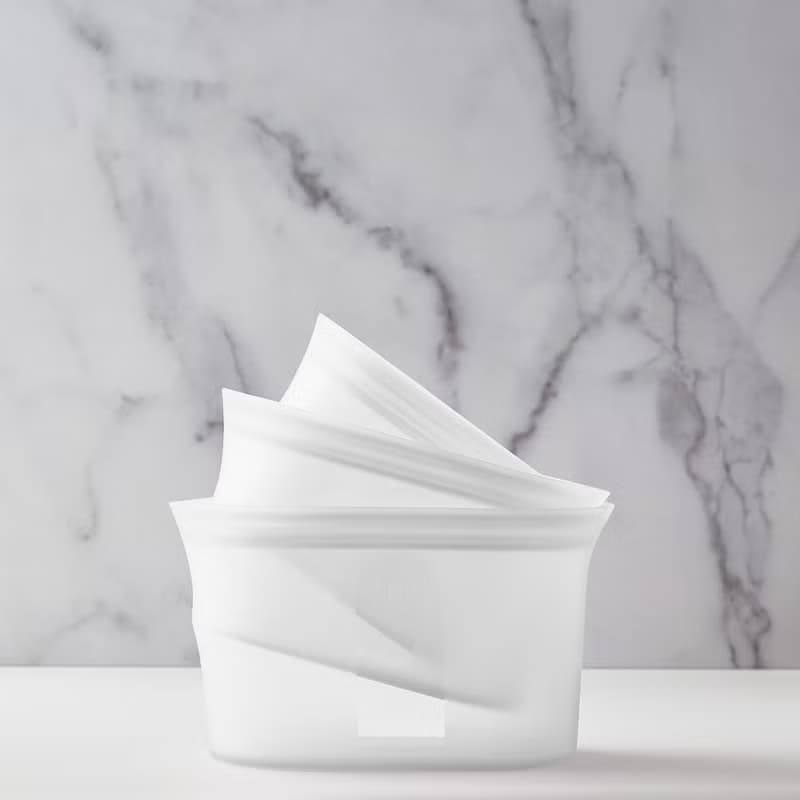 【ZipTop】美國白金矽膠袋 碗型三件組-雲朵白