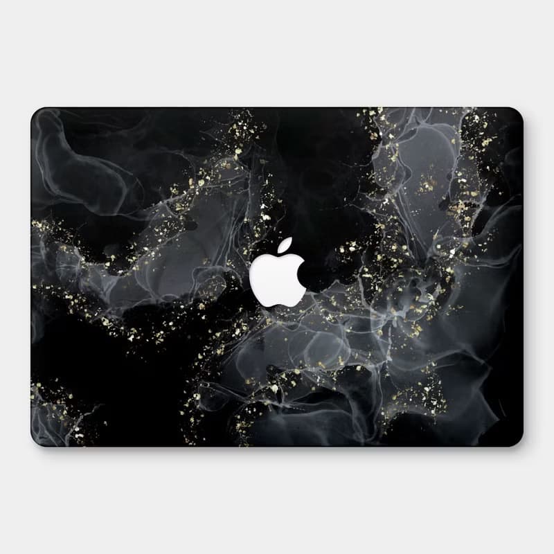 黑色閃耀大理石 MacBook 超輕薄防刮保護殼 PS081