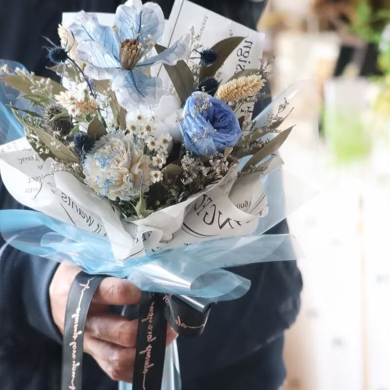 庭園玫瑰永生花花束 |  紀念日 情人節禮物 生日禮物