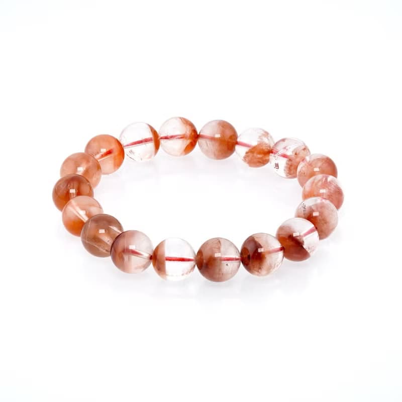 寶麗金珠寶-天然紅兔毛水晶手珠