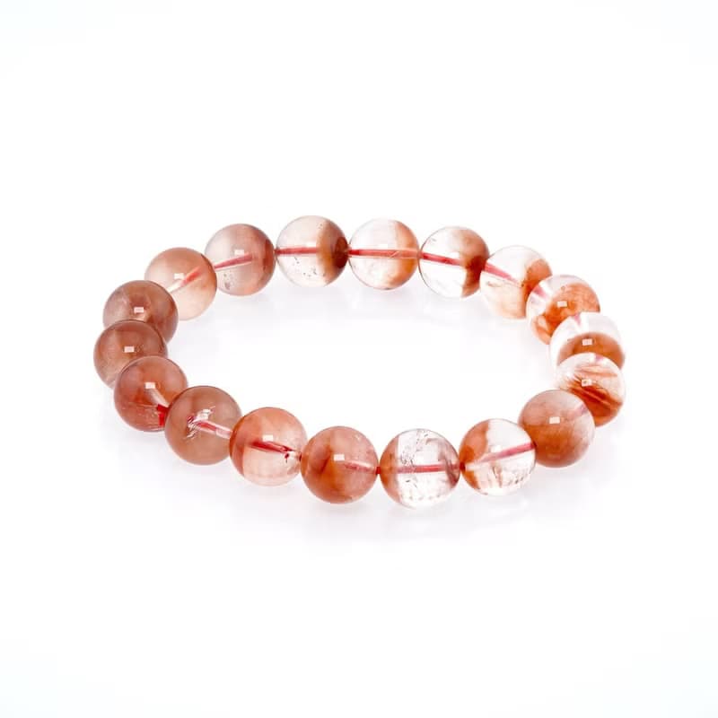 寶麗金珠寶-天然紅兔毛水晶手珠