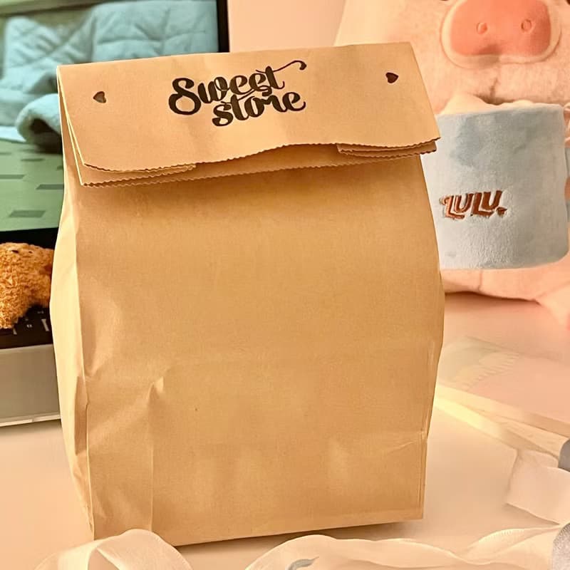 Sweetstore Supply原創藍格子可愛簡約清新收納圓餅包