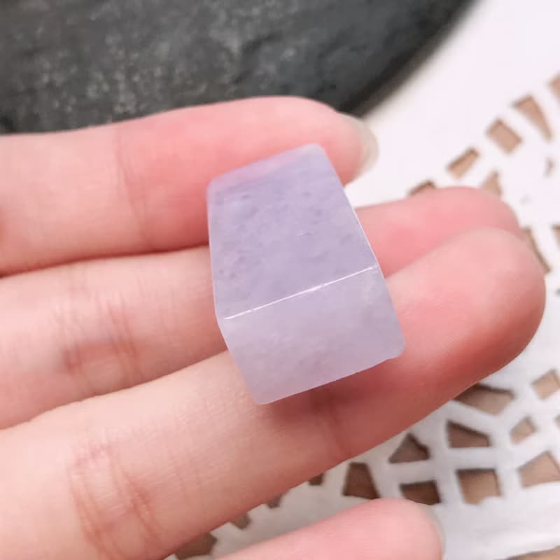 紫羅蘭翡翠印章 | 天然緬甸玉A貨翡翠 | 送禮