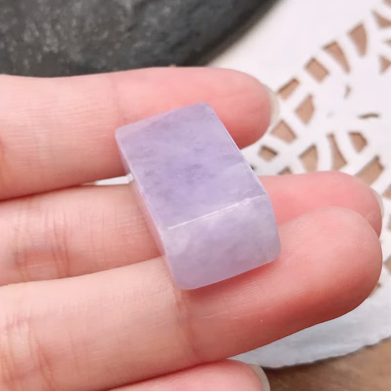 紫羅蘭翡翠印章 | 天然緬甸玉A貨翡翠 | 送禮