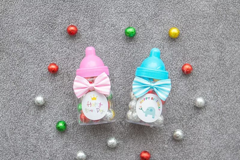 生日分享禮 小奶瓶糖果 七彩巧克力 2色可選 幼稚園慶生 送小朋友