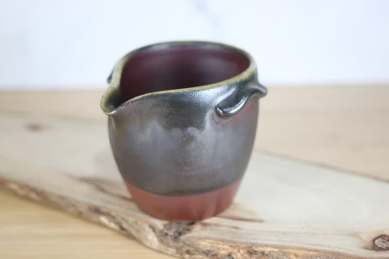 【送禮好物】200ml 天目釉 柴燒茶海 公道杯 鶯歌葉敏祥手作