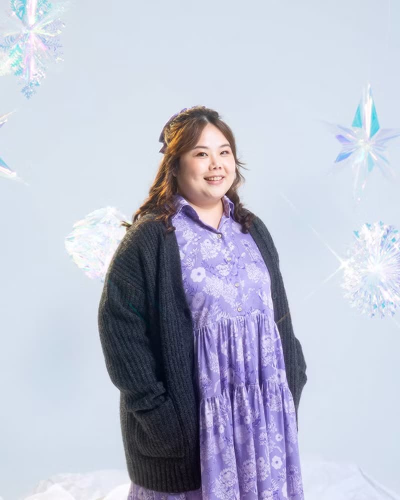 【波麗印花】復古皇后紫 三層奶油蛋糕 襯衫小洋裝 天絲 大尺碼