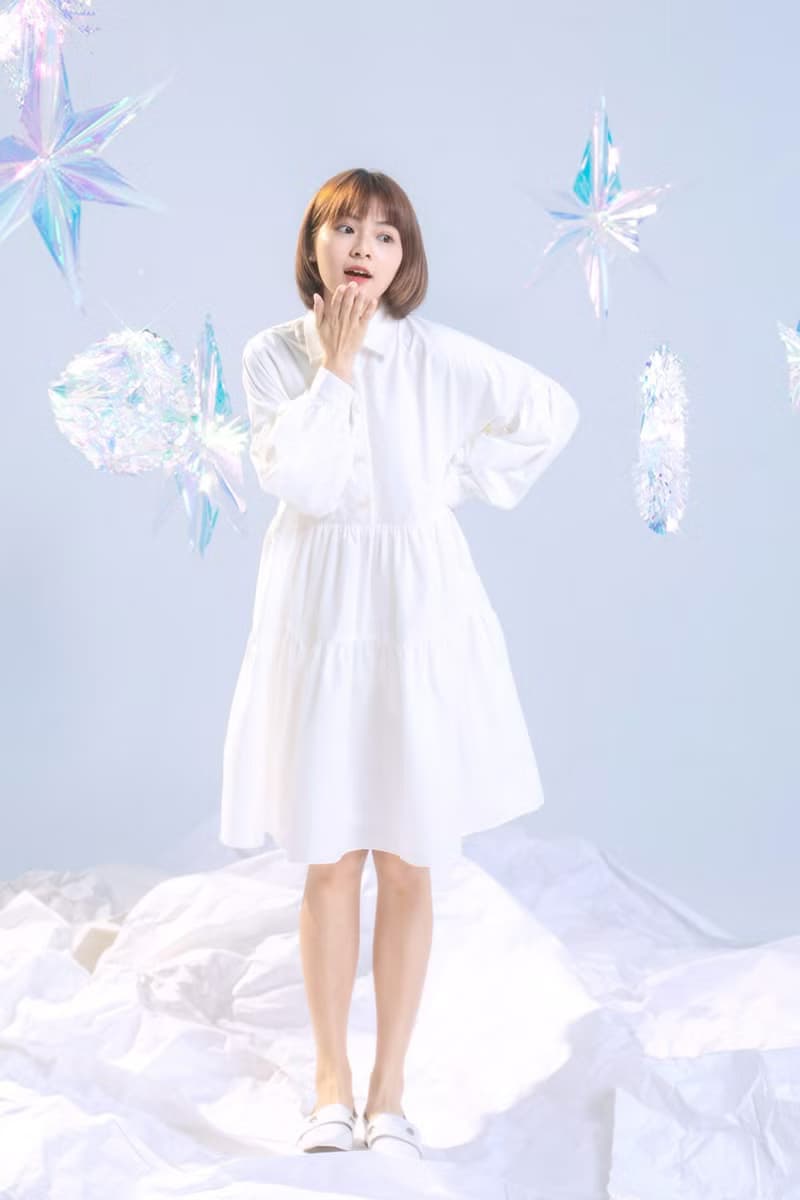 【波麗印花】復古皇后紫 三層奶油蛋糕 襯衫小洋裝 天絲 大尺碼