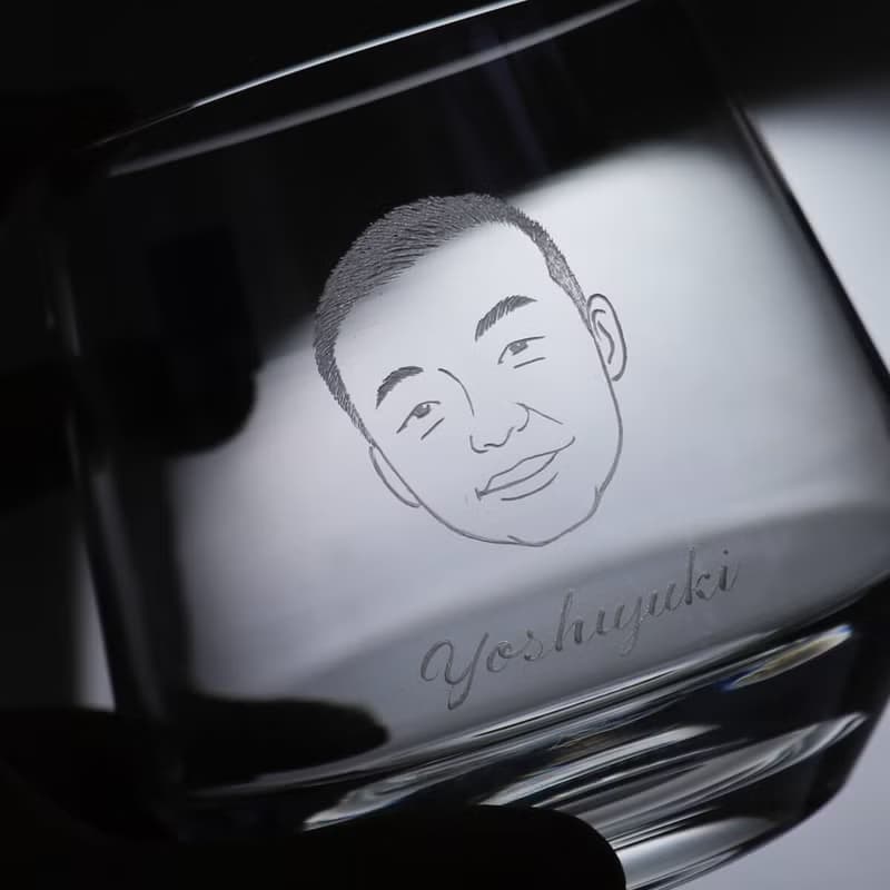 390cc【夫妻先生杯】(寫實版)德國蔡司Schott水晶威士忌杯 似顏繪