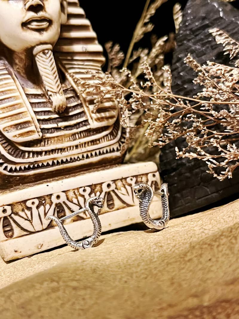 【新品】蛇/耳環/純銀/單隻